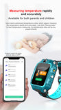 4G Smart GPS Positioning Video Call 360° Rotation Kids Phone Watch With Body Temperature